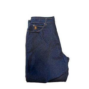 Women's Braxton Stretch Jeans 38/24 High Waist Straight Leg, Dark Wash